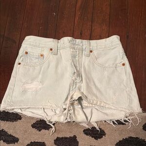 Levi’s Women's Distressed Denim Shorts